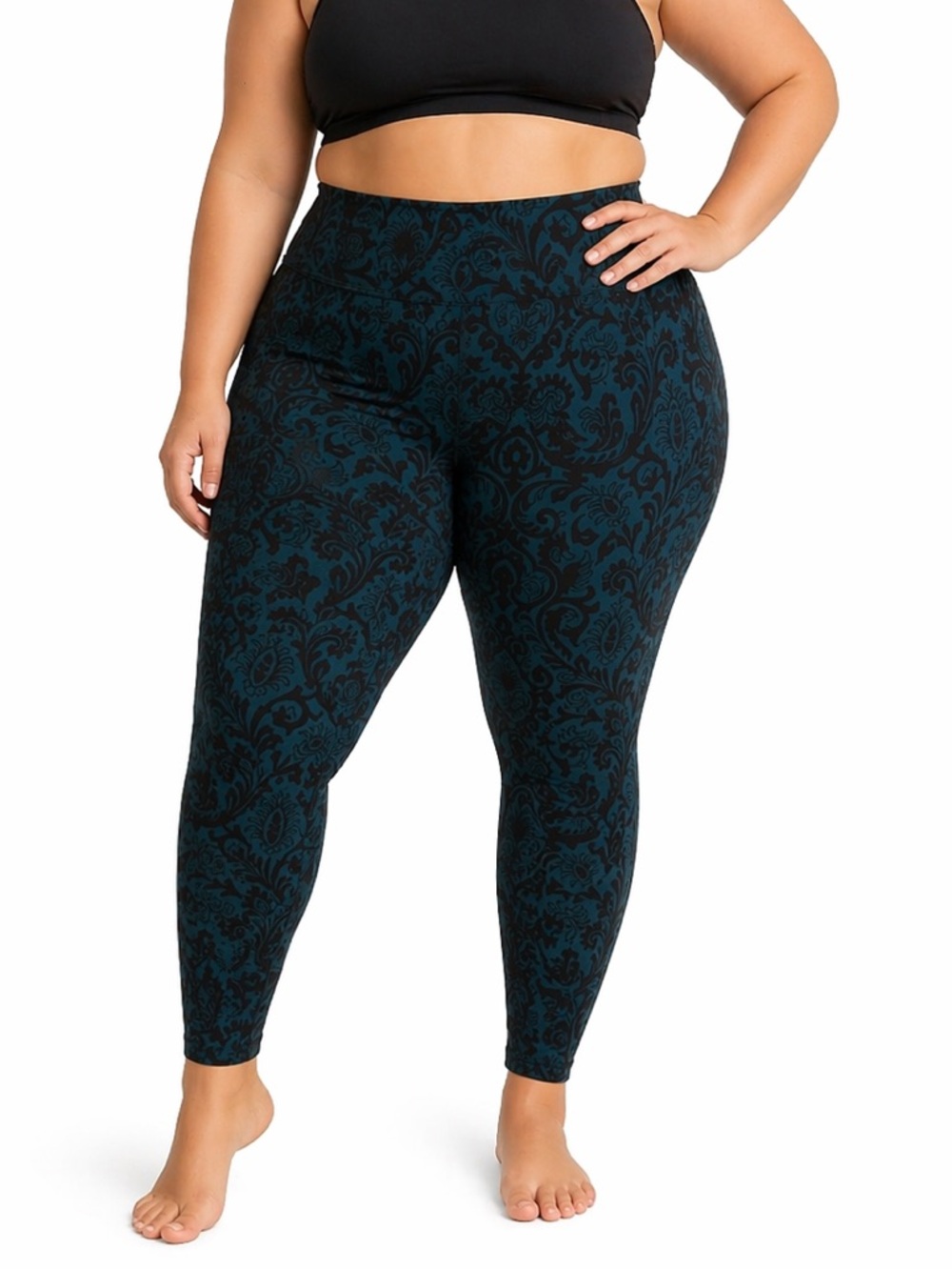 Livi Active Leggings-High Waist Green\Black